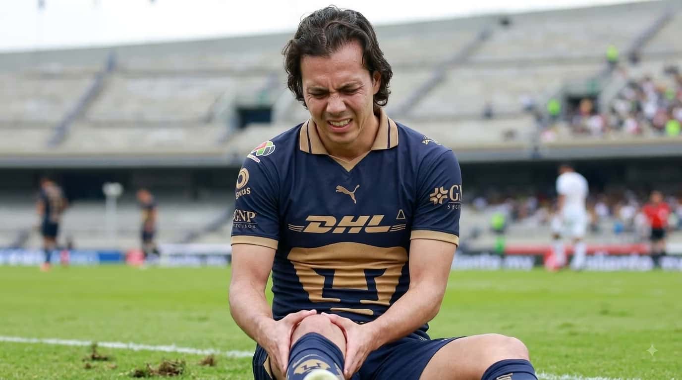 Sebastián Córdova había llegado a Pumas para el Apertura 2026 y ya había marcado su primer gol antes de sufrir la lesión en la rodilla izquierda.