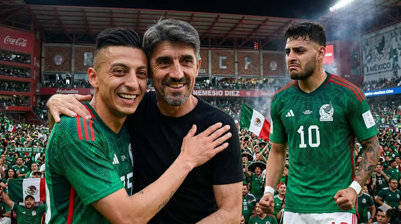 Alexis Vega no saludó a Paunovic y Piojo Alvarado lo saludo con respeto y emotividad.