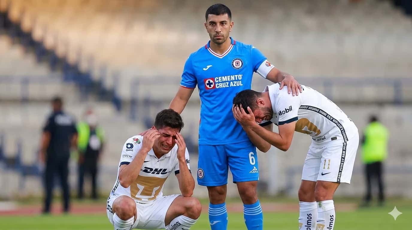 Erik Lira consoló a sus excompañeros tras ser campeón con Cruz Azul