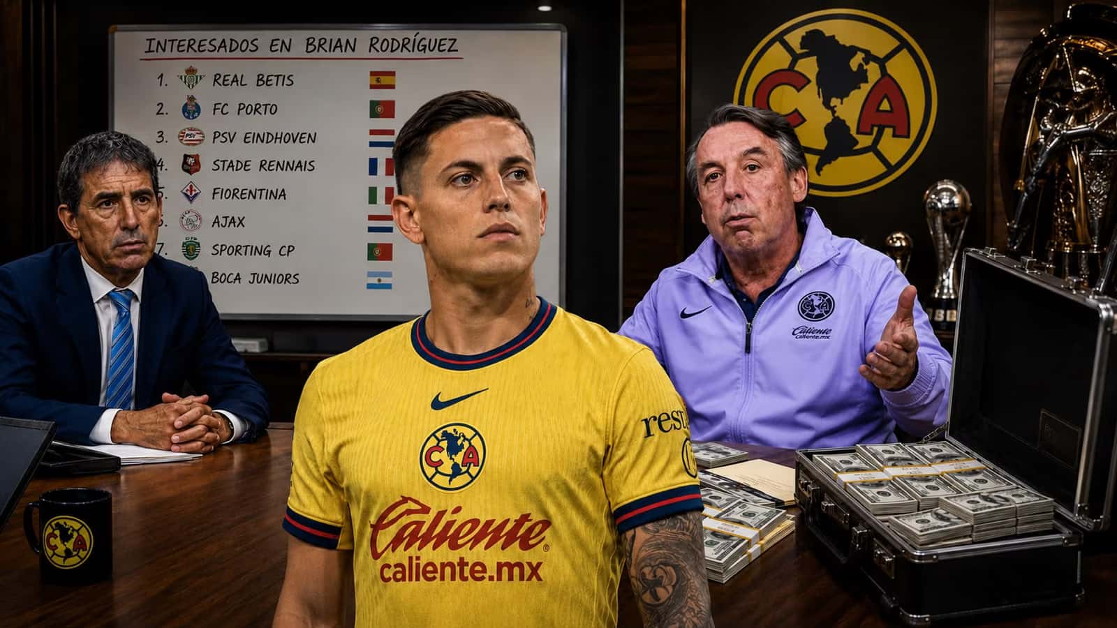 Brian Rodríguez podría dejar al Club América si aparece una propuesta superior a los 10 millones de dólares.