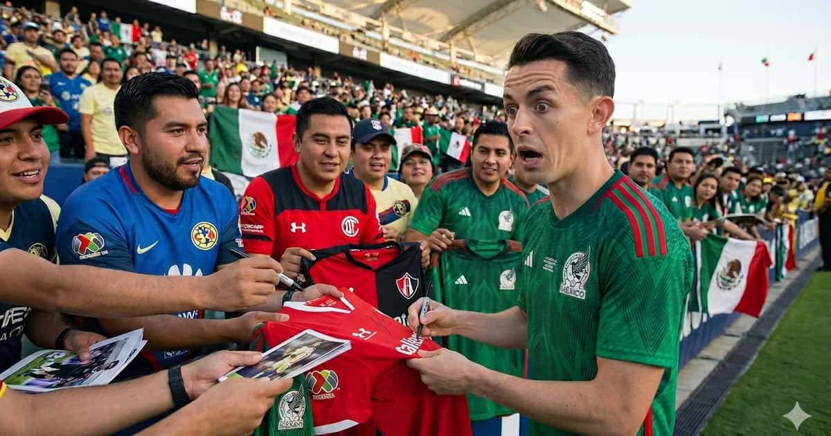 Álvaro Fidalgo terminó firmando playeras de Toluca