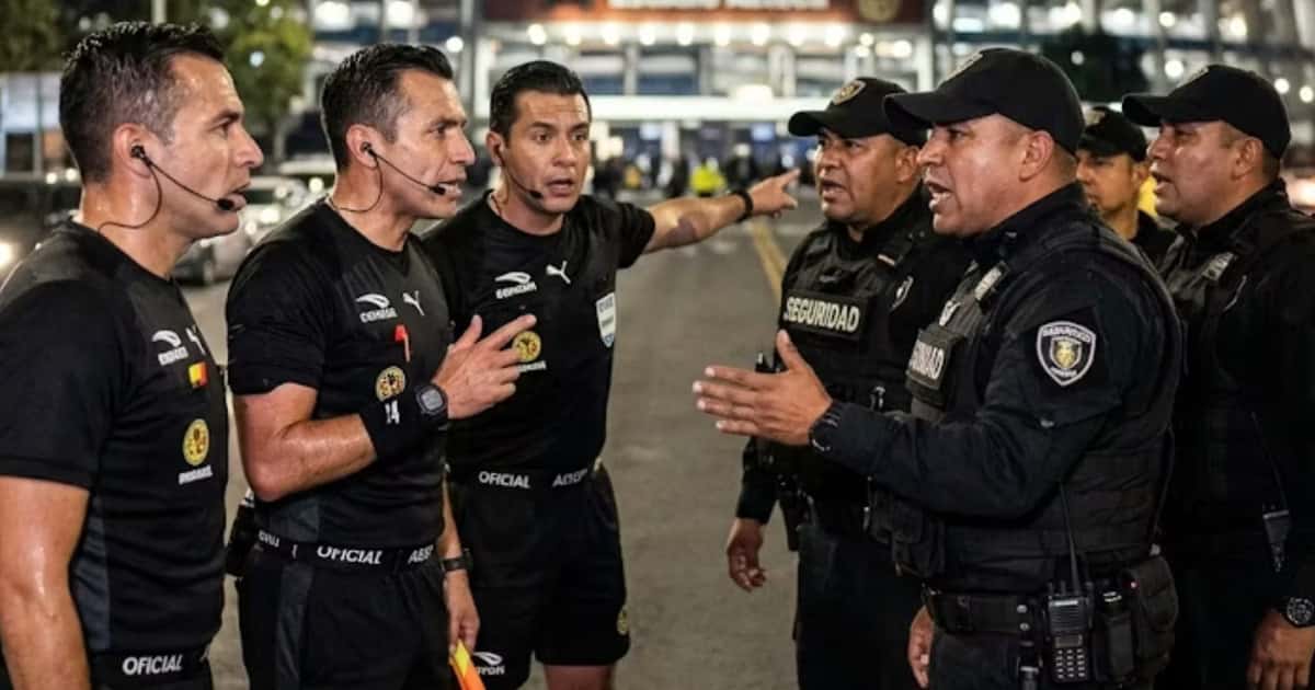 Discusión de la SSC con árbitros previo al duelo entre Cruz Azul y Atlante