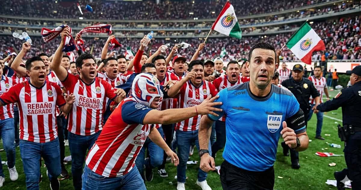 Afición de Chivas lanzó objetos en contra de César Arturo Ramos