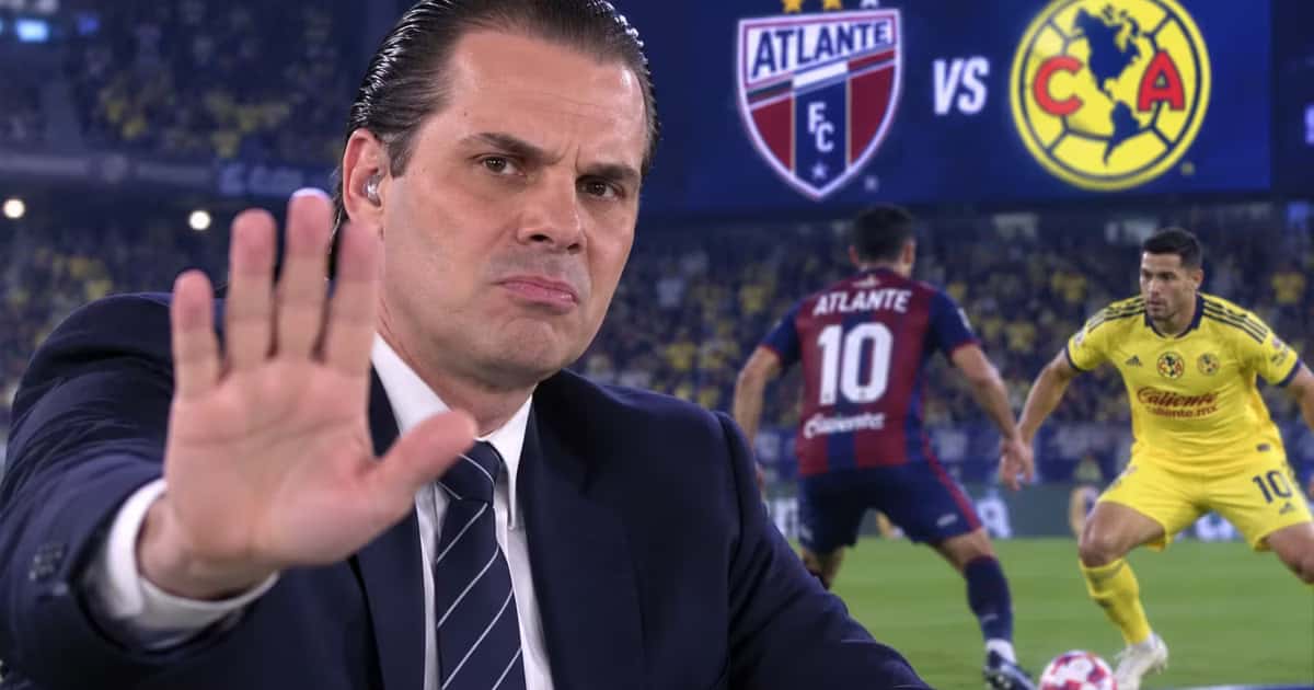 Christian Martinoli no narró el regreso del Atlante como local ante el Club América.