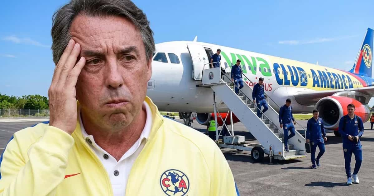Ilustración digital de Emilio Azcárraga preocupado por el avión del Club América