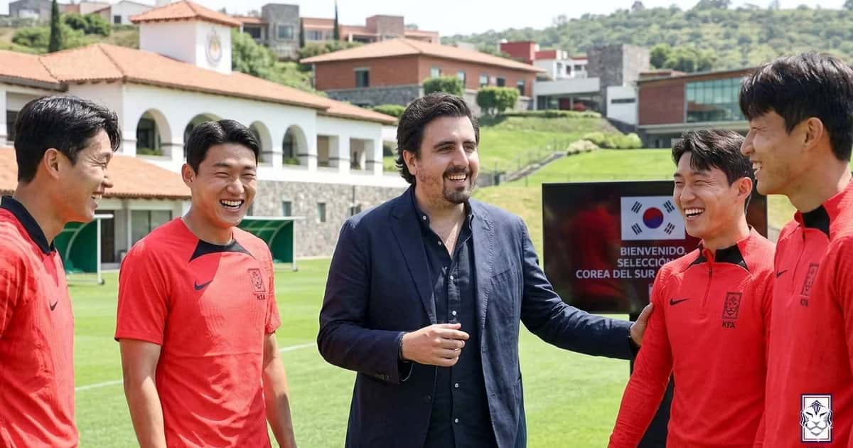 Amaury Vergara dio la bienvenida a la delegación de Corea del Sur