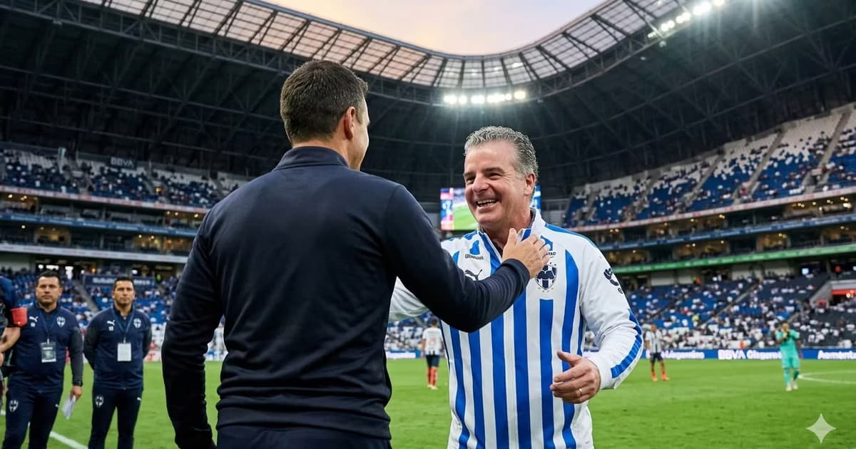 Dennis Te Kloese llegará a Rayados con nuevo DT (ilustración generada con IA)