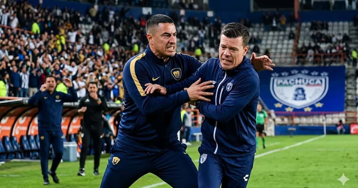 Efraín Juárez agredió a Esteban Solari durante el Pachuca vs Pumas