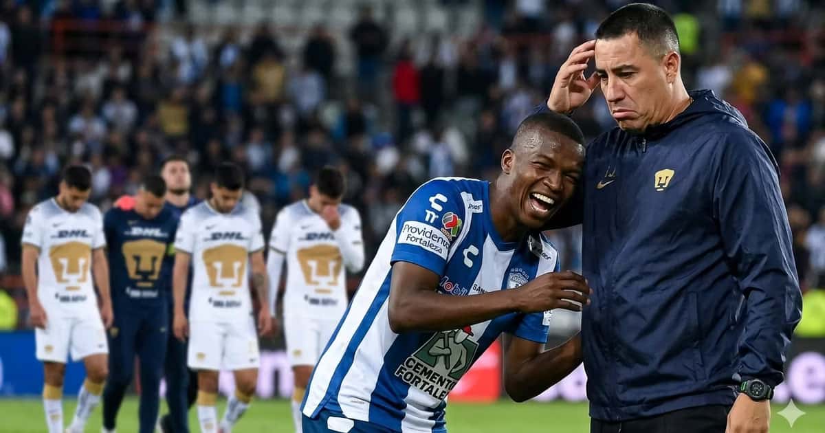 Enner Valencia hizo ver mal a la defensa de Pumas en el Estadio Hidalgo