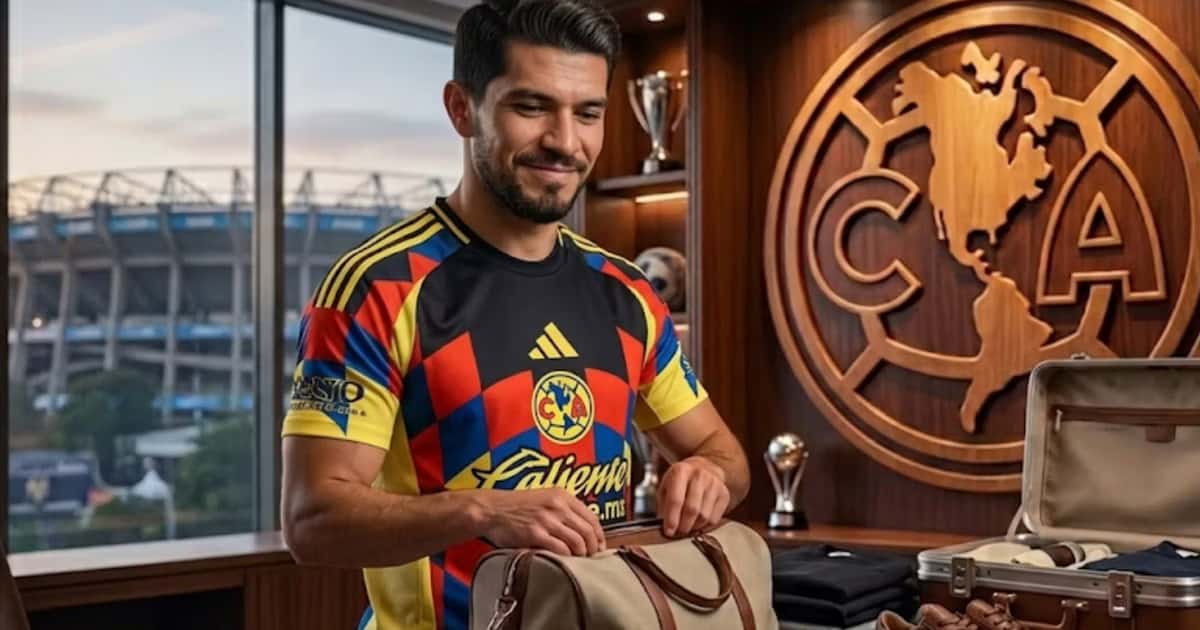 Henry Martín en las oficinas del america empacando