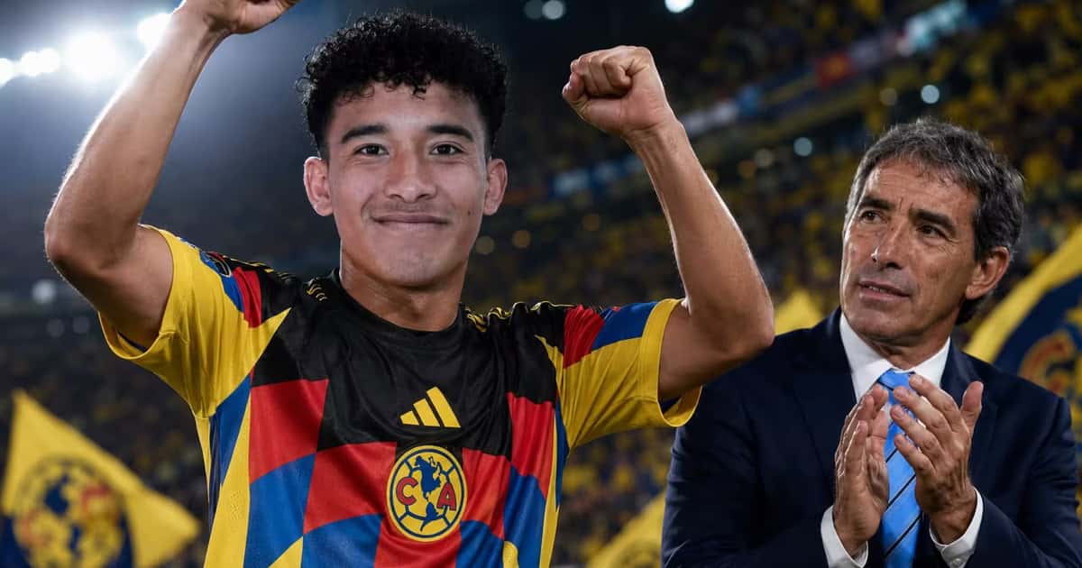 Isaías Violante marcó con la pierna derecha el gol del triunfo del Club América ante Querétaro.