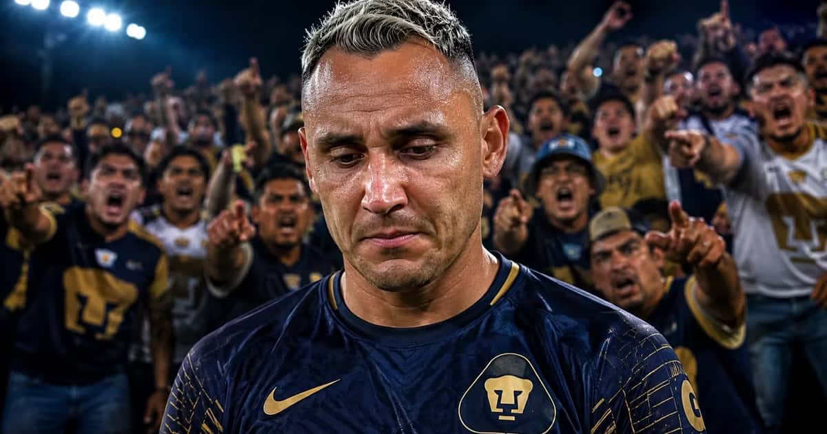 Keylor Navas recibió tres goles en el debut de Pumas dentro del Apertura 2026.
