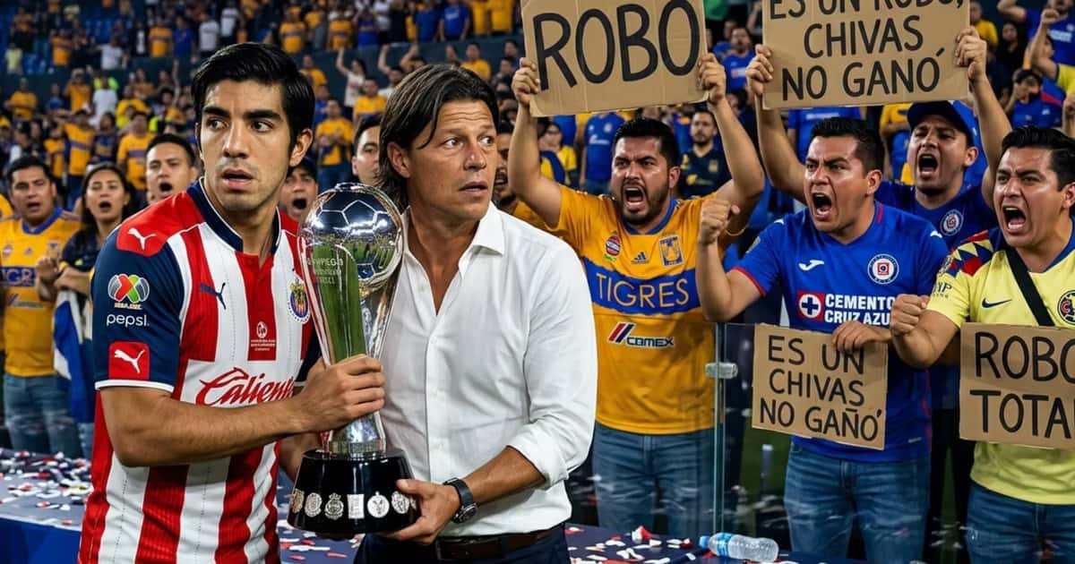 Ilustración digital de Matías Almeyda y Rodolfo Pizarro con el título de Liga MX