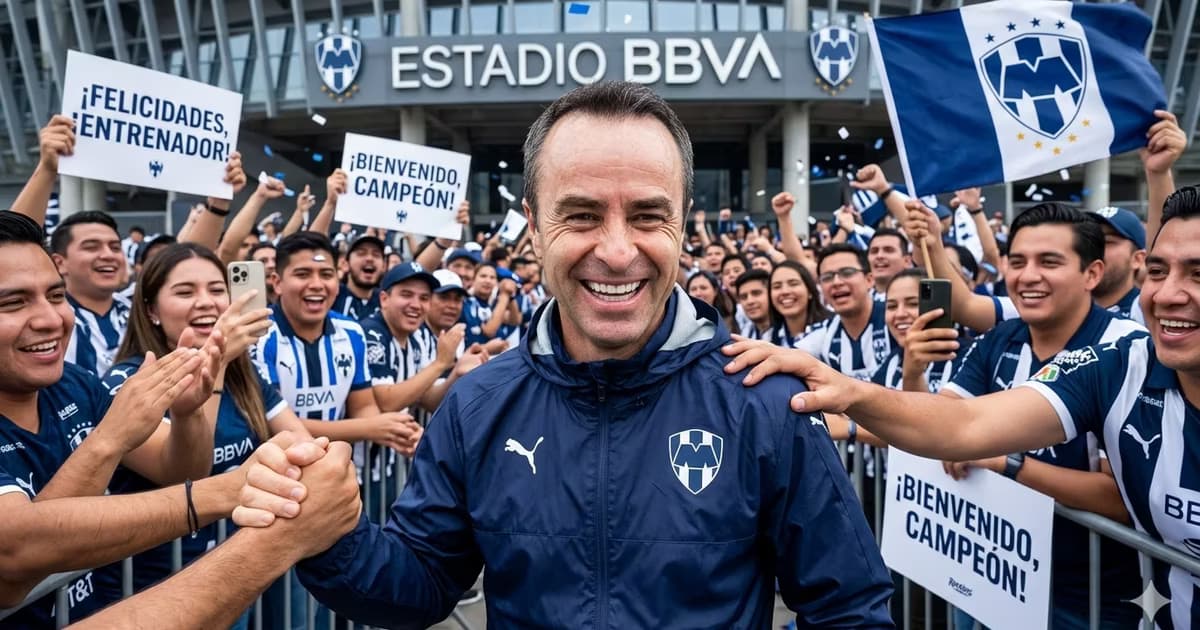 Ilustración de Luis Miguel Salvador llegando al BBVA