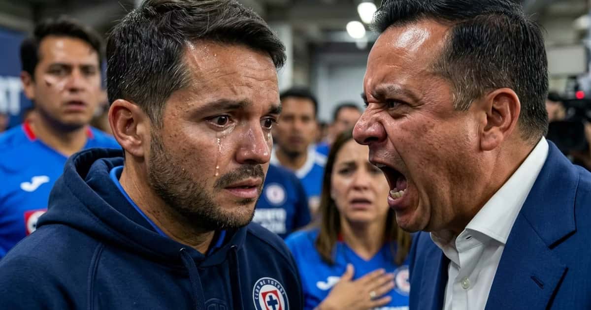 Ilustración digital de Nicolás Larcamón recibiendo regaños de Víctor Velázquez