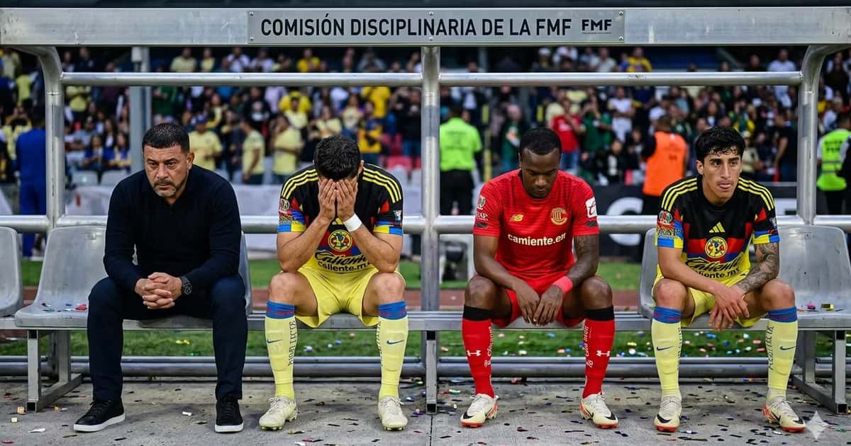 Ilustración digital de los sancionados tras el América vs Toluca