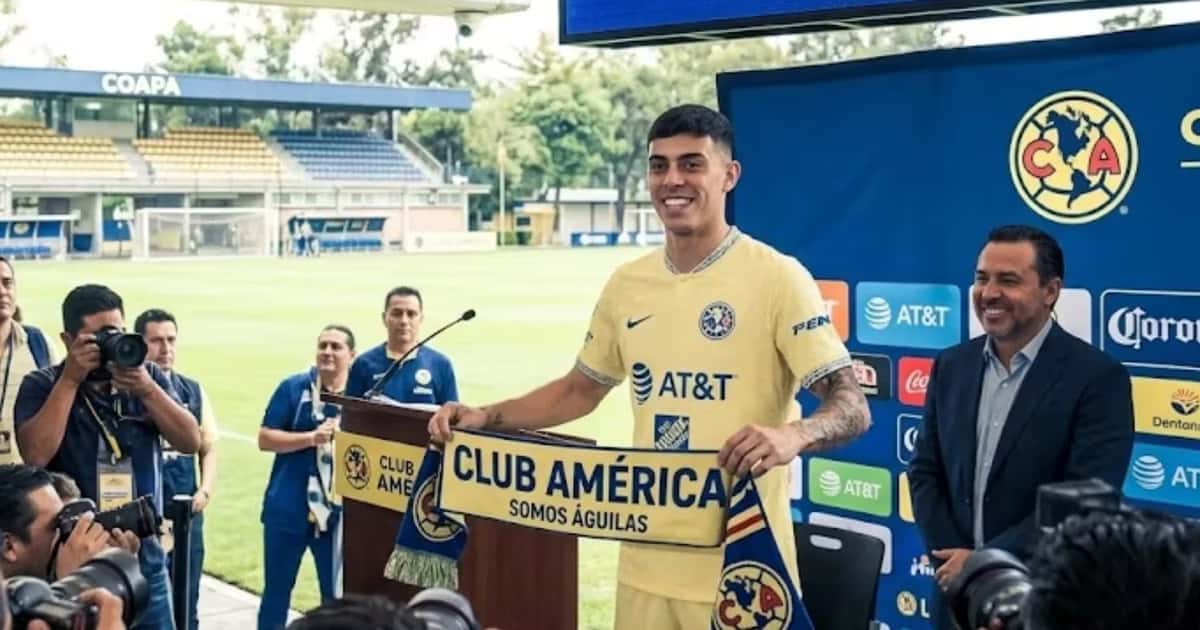 Imagen digital de Juan Brunetta como jugador del América