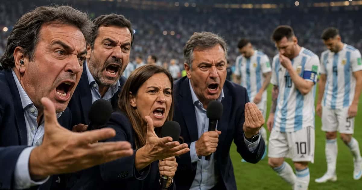 Prensa española arremete contra Messi y el cuadro argentino tras la vergonzosa escena post partido.