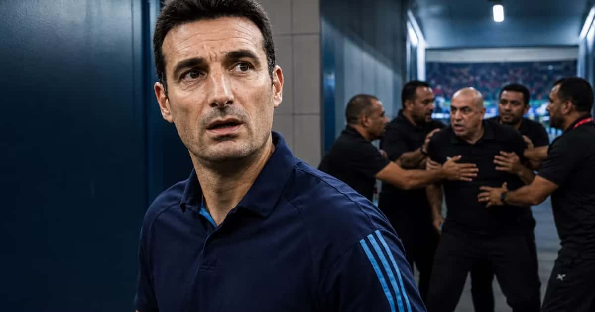 Hossam Hassan terminó muy molesto tras la eliminación de Egipto y tuvo un cruce tenso con Lionel Scaloni rumbo a los vestuarios.