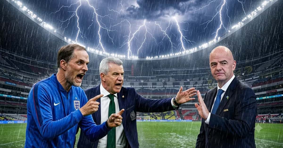 El México vs Inglaterra se aplazó por lluvia