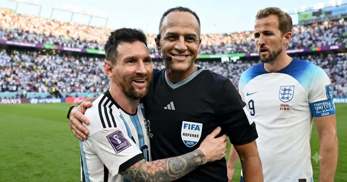 Ismail Elfath dirigirá la semifinal entre Inglaterra y Argentina, en medio de críticas por su historial en partidos de Lionel Messi.