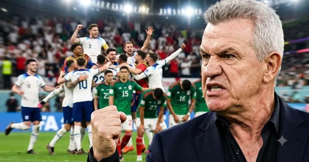Javier Aguirre reclamó a Jorge Sánchez tras los errores defensivos que Inglaterra aprovechó para adelantarse ante México.