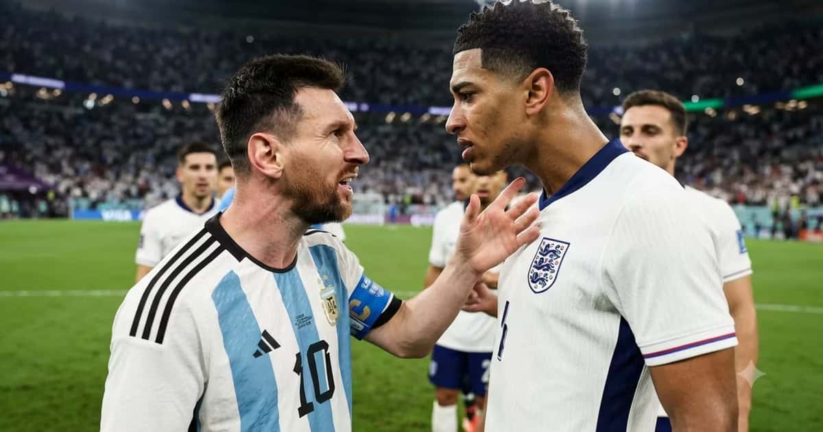 Lionel Messi reaccionó con incredulidad mientras Jude Bellingham se retiraba sonriendo después del intercambio.