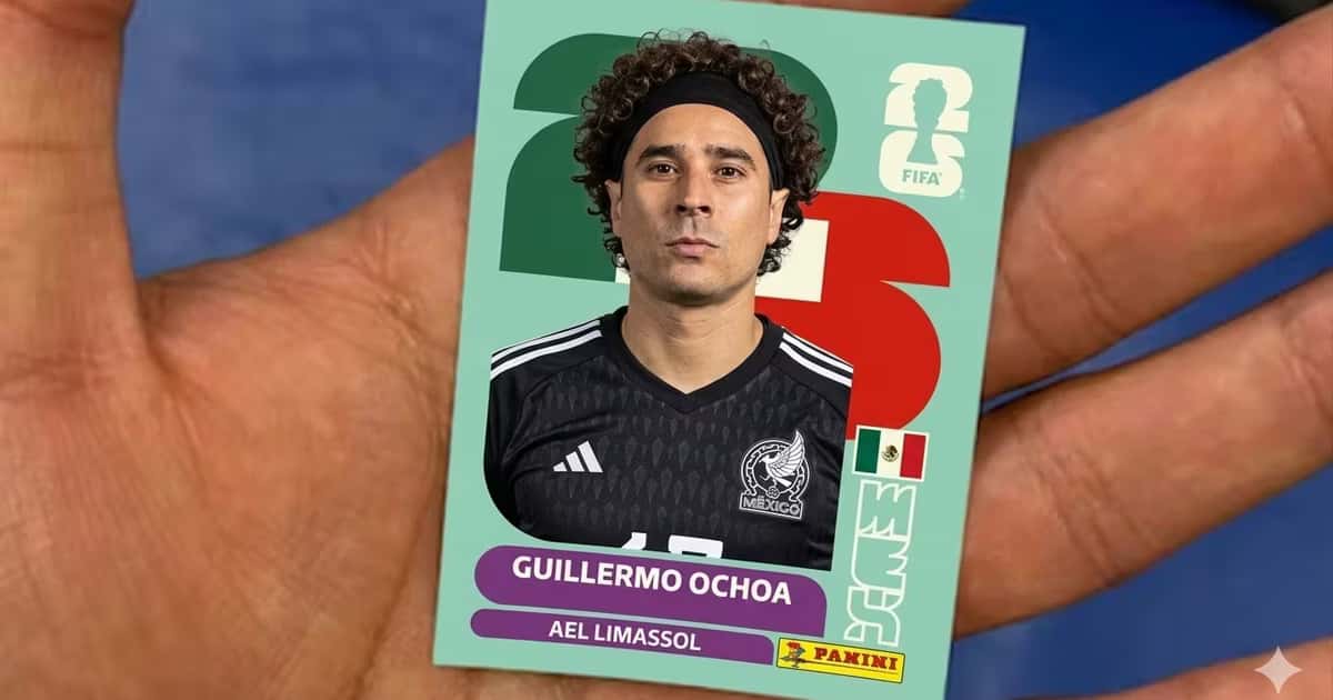 Panini reveló que sí habrá estampilla de Guillermo Ochoa