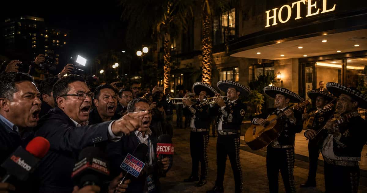 La prensa ecuatoriana criticó la serenata mexicana y los jugadores de Ecuador reaccionaron desde las ventanas del hotel.