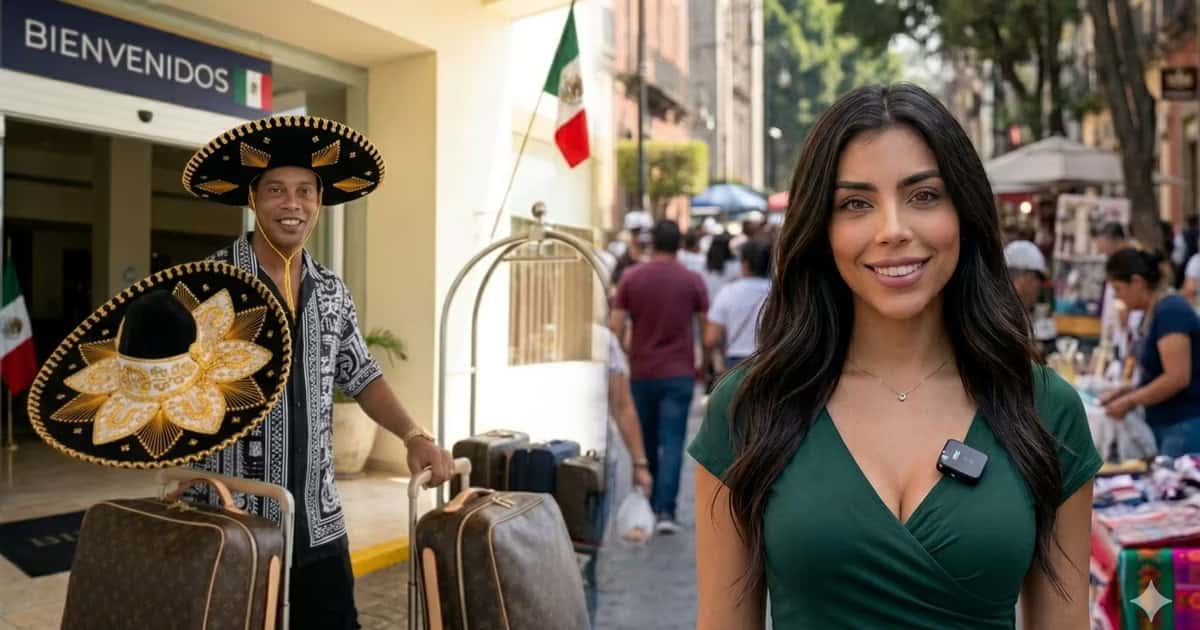 Ronaldinho celebró su regreso a México