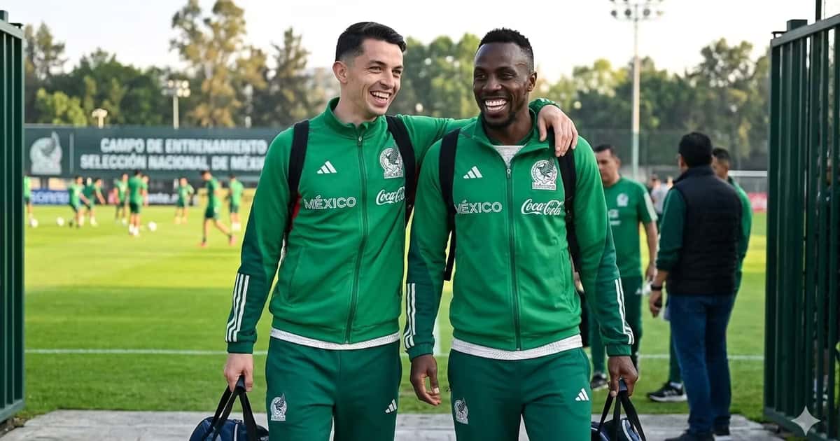 Álvaro Fidalgo y Julián Quiñones se concentraron con México