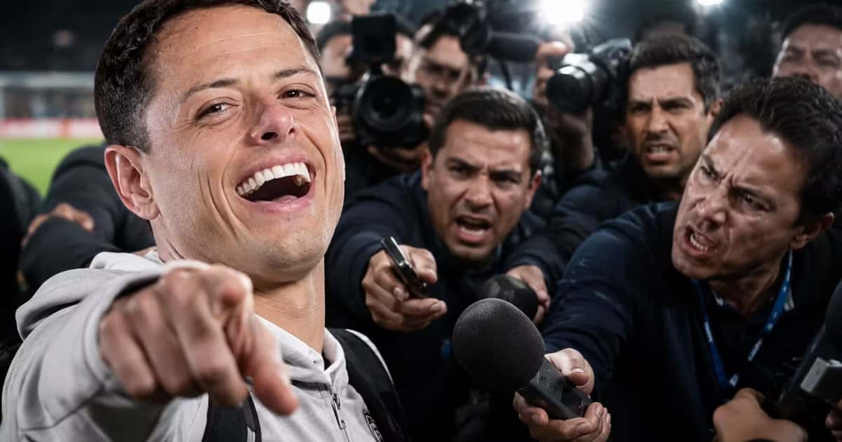 A Chicharito le habían preguntado si se siente bien jugando en ligas inferiores y el respondió con un "nada".