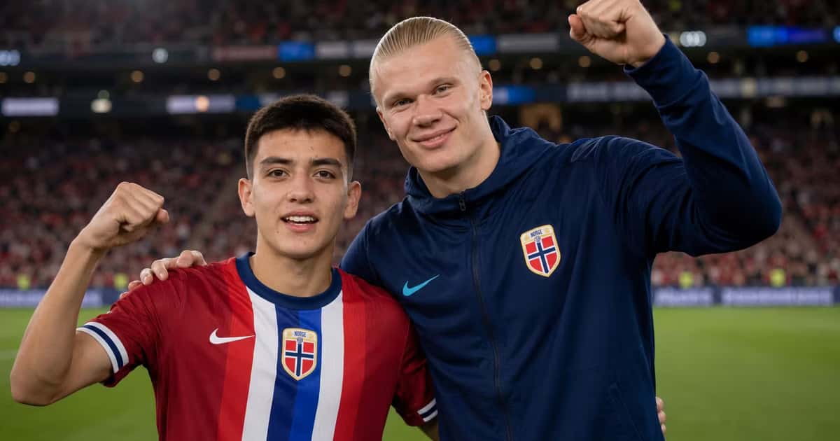El joven mexicano estuvo en la tribuna durante el partido ante Inglaterra y apareció acompañado por una figura clave para su futuro.