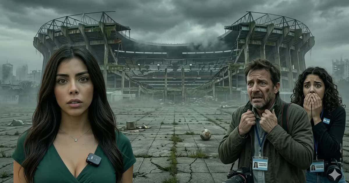 Prensa argentina observo que el Estadio Azteca tiene problemas extructurales.