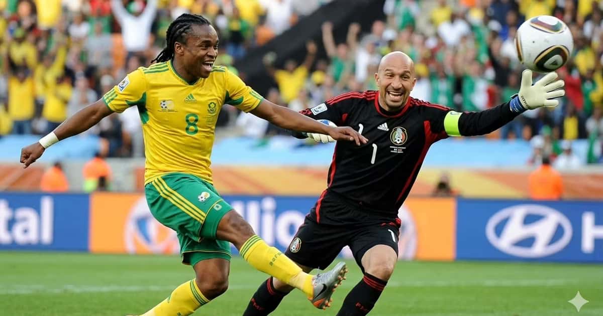 Selección mexicana de leyendas jugo contra las leyendas de Sudáfrica