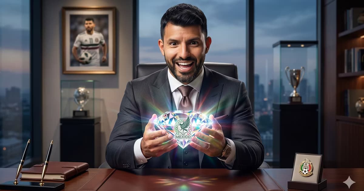Kun Agüero se convirtió en el representante de Lucca Vuoso, joven talento mexicano