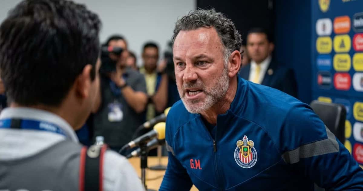 Gabriel Milito explota con reportero y culpa a los cambios obligados del empate de Chivas ante América