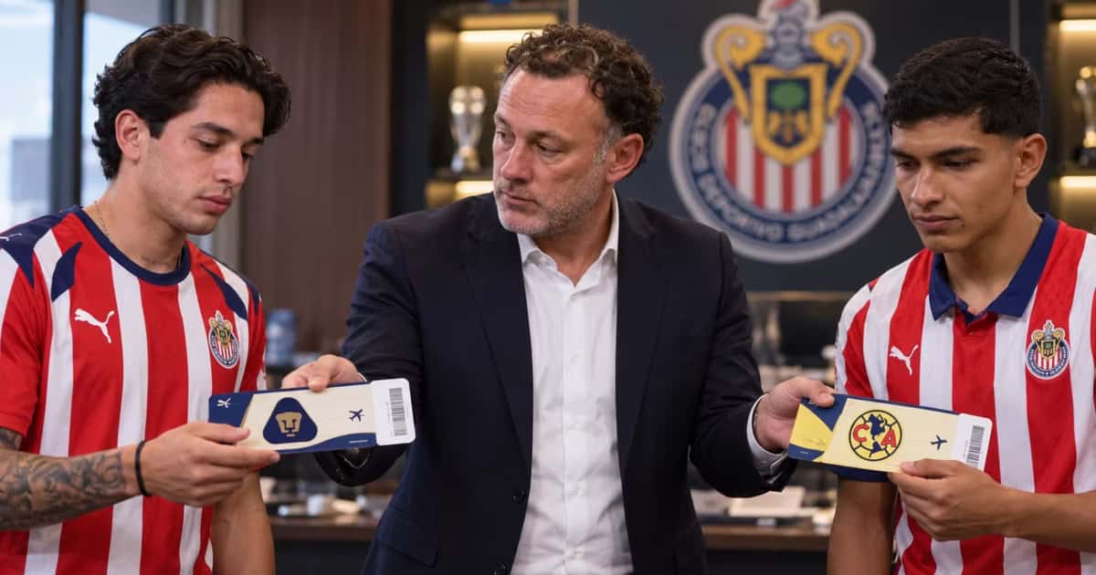 Gabriel Milito, Jordan Carrillo y Kevin Castañeda