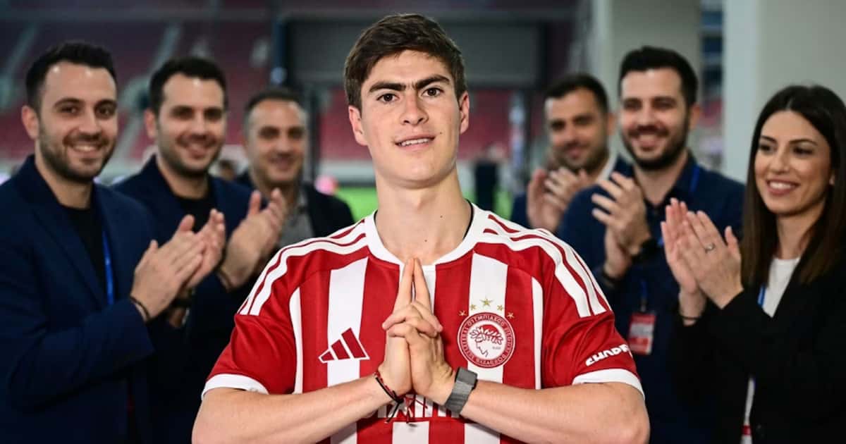 Armando González brilló con un doblete y una asistencia con Olympiacos.