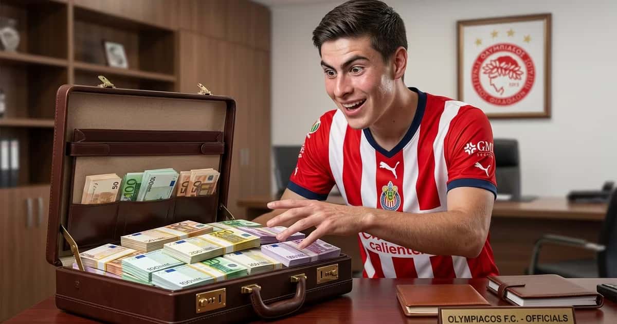 Olympiacos ya presentó una oferta formal por Armando "Hormiga" González, pero Chivas la rechazó al considerar insuficiente la propuesta frente a los 15 millones de dólares de su cláusula de rescisión.