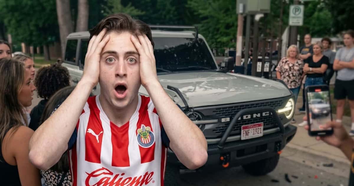 Brian Gutiérrez sufrió un accidente con su camioneta tras salir de Verde Valle y todo quedó en una anécdota
