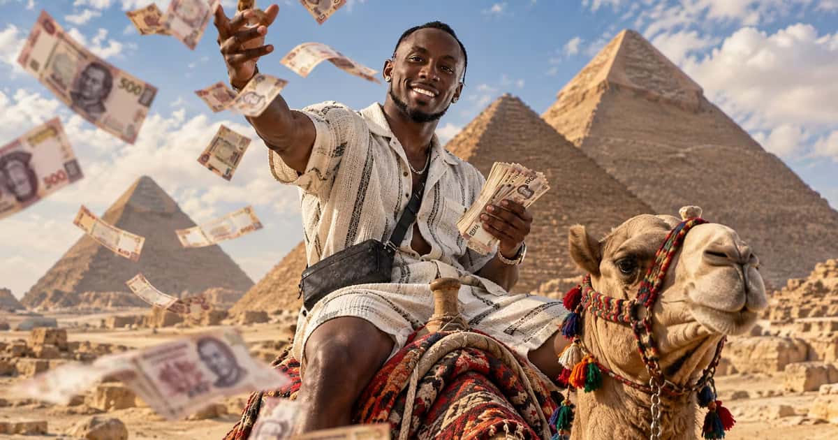 Julián Quiñones en Egipto