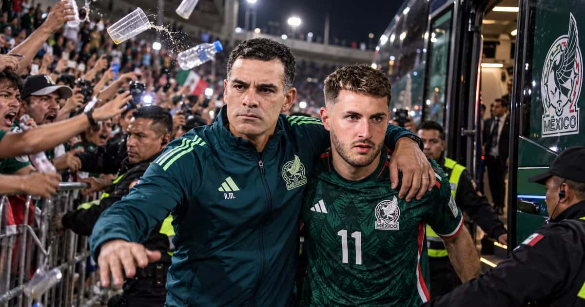 Rafael Márquez y Santiago Giménez
