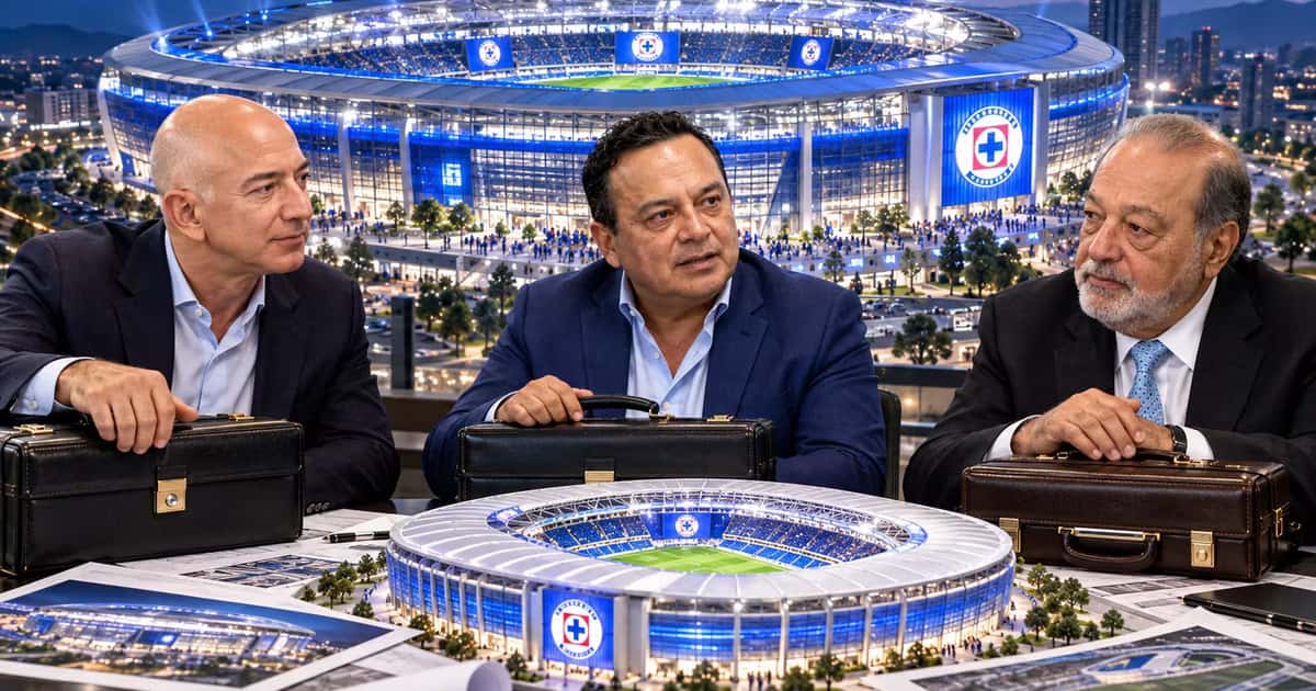 Carlos Slim, Jeff Bezos y Víctor Velázquez