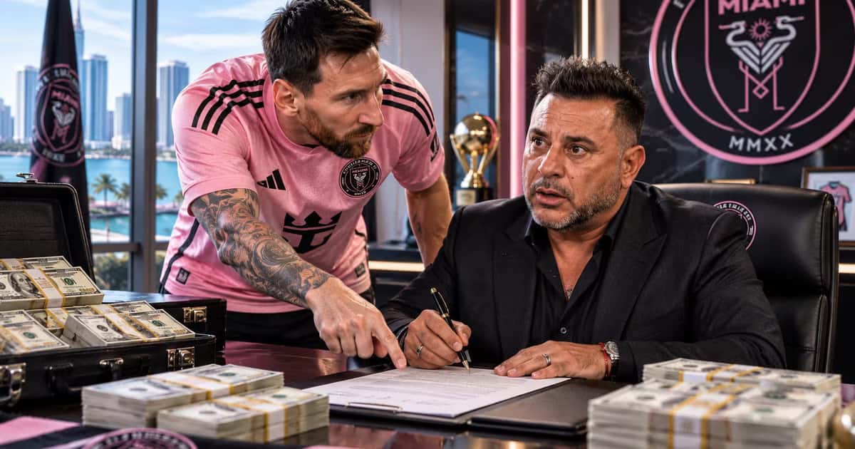 Antonio Mohamed y Leo Messi