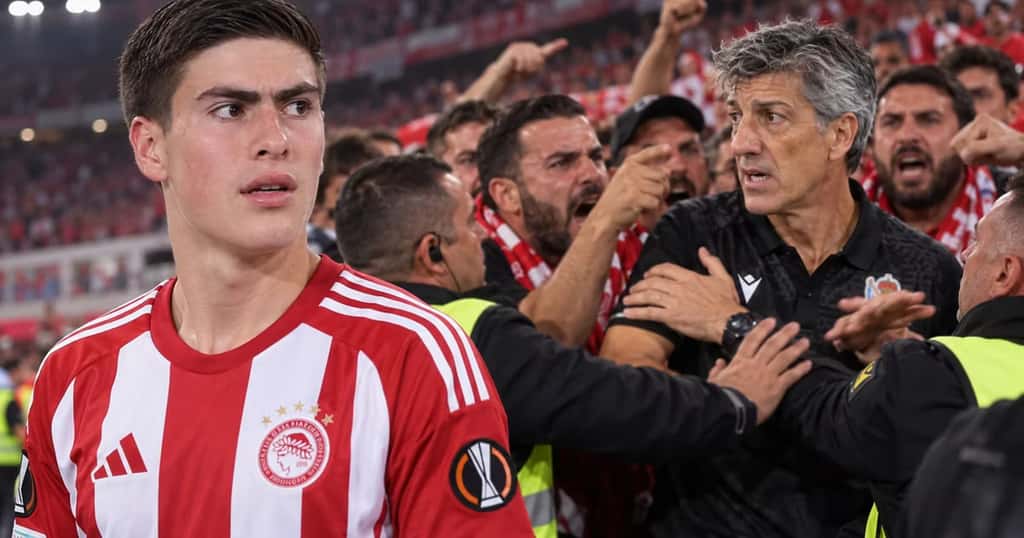 Hormiga González no jugó con Olympiacos y le llueven las críticas al Imanol Alguacil