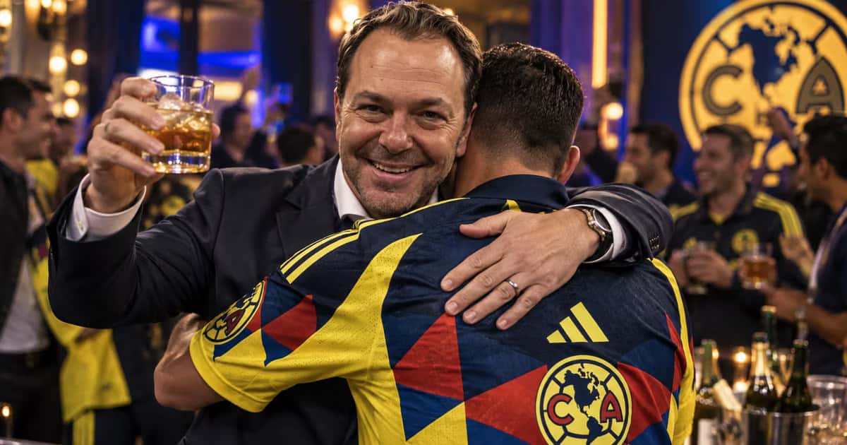 Santiago Baños festejando