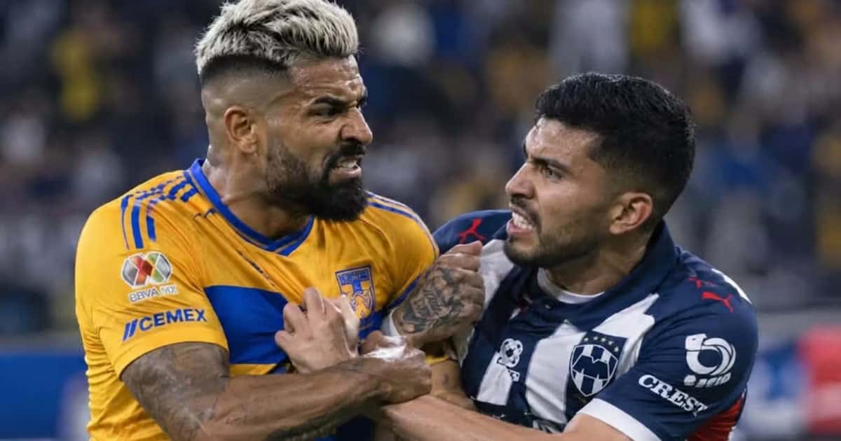 Rodrigo Aguirre y Orbelín Pineda desatan batalla campal en el choque Tigres vs Monterrey