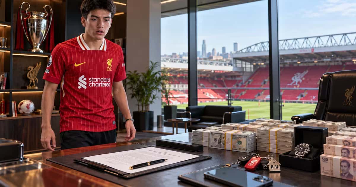 Gilberto Mora y su salario en Liverpool