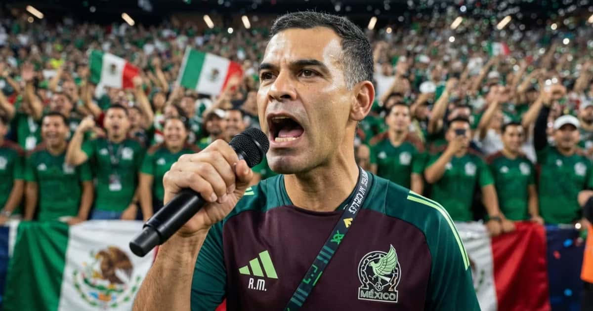 Rafa Márquez y el discurso a la hinchada
